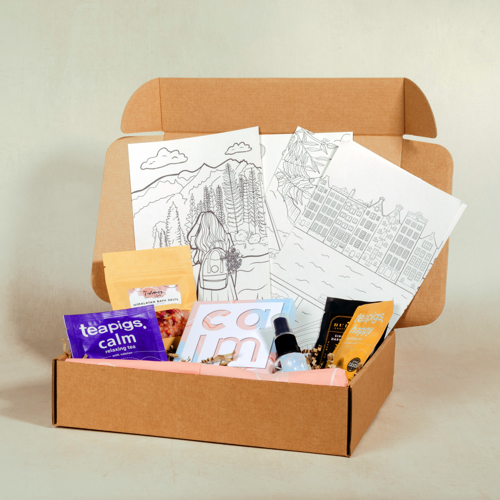 Anxiety relief Care Package for her, Self-Care gift box
