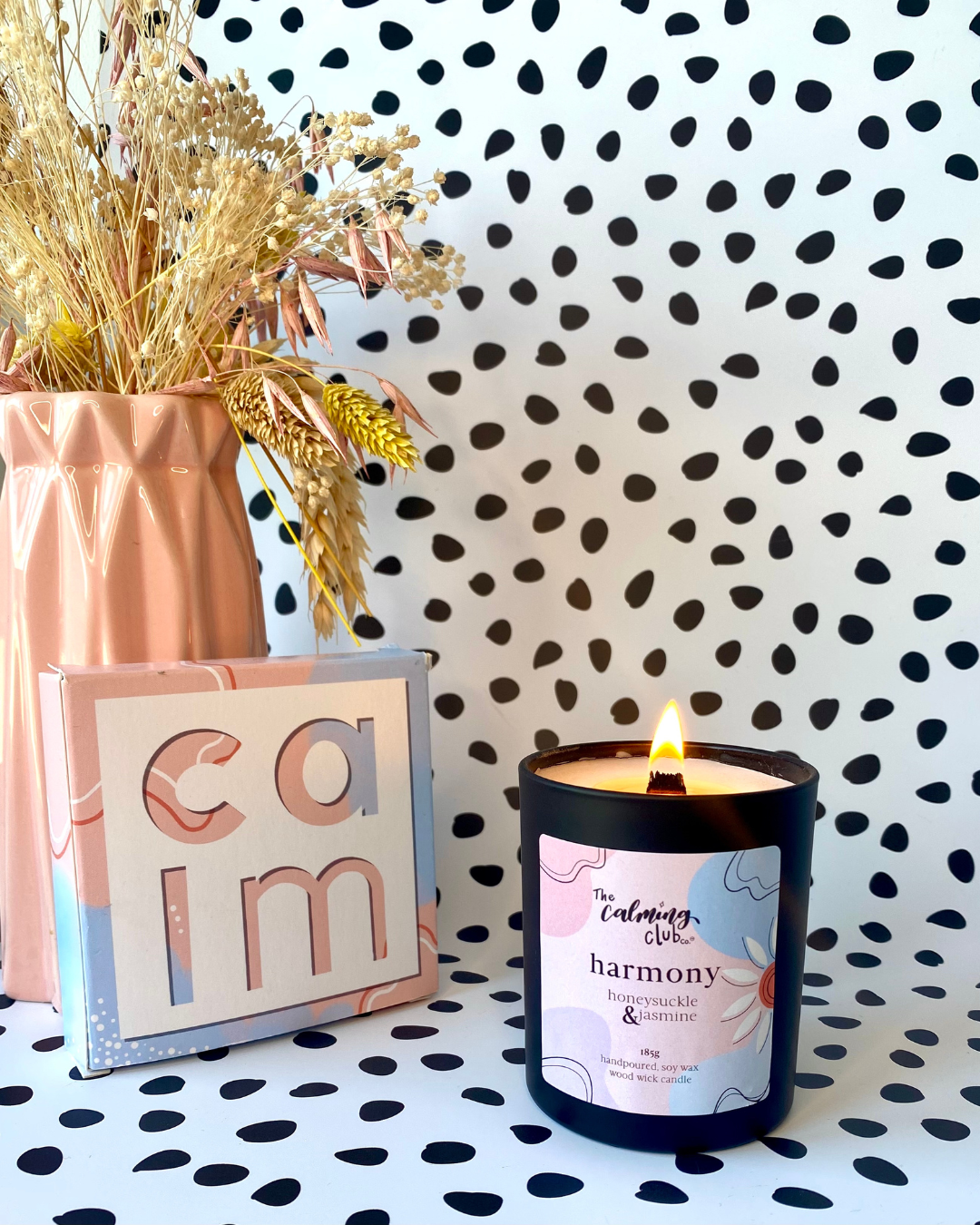 Harmony Soy wax wood wick candle