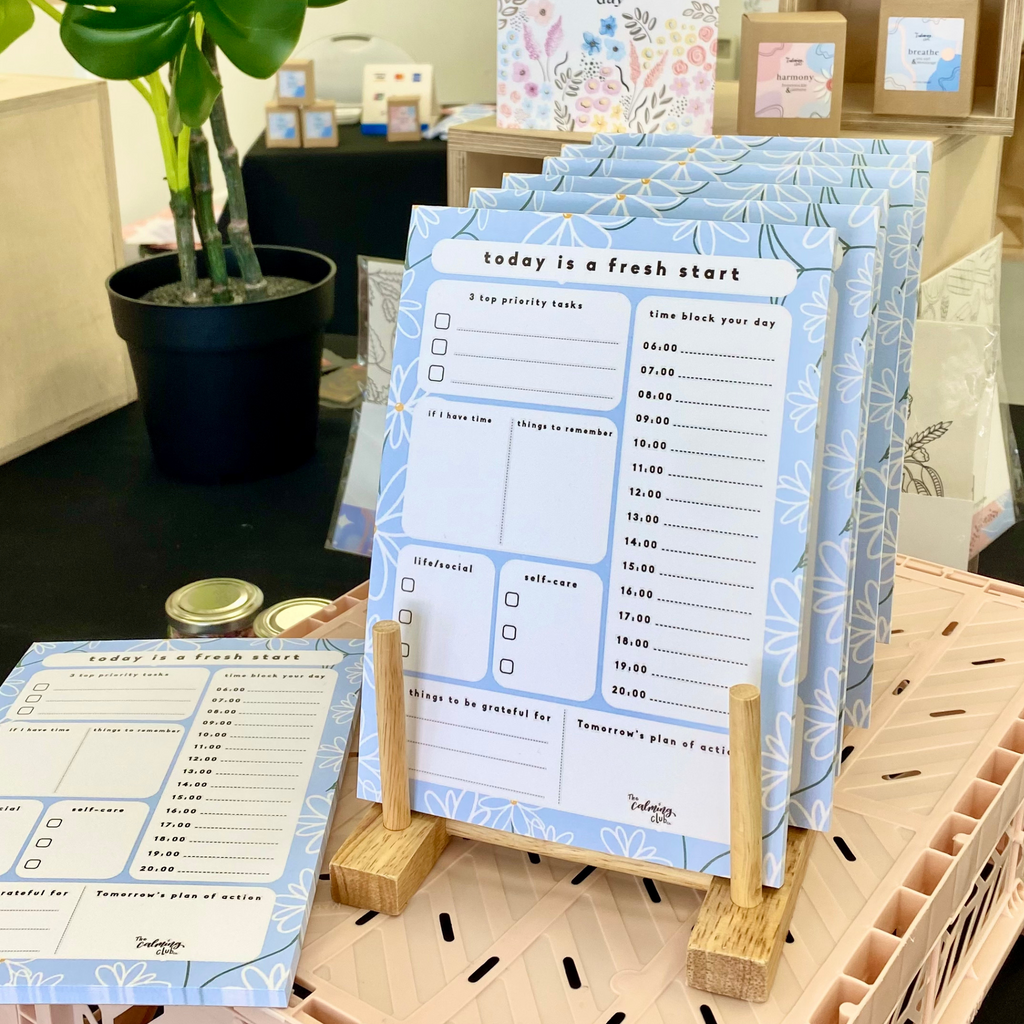 Today is a fresh start - A5 Daily desk planner